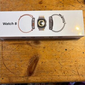 Watch 8 Smartwatch - Silver with Multicolor Strap